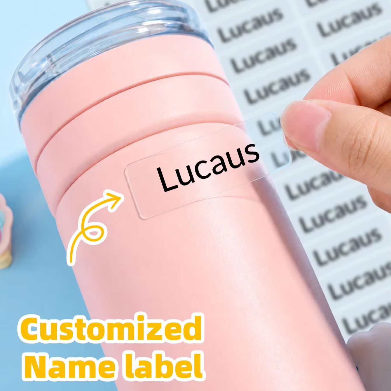 Laptop Accessories Name - 1-300PCS Custom Personalized Name Stickers, Waterproof