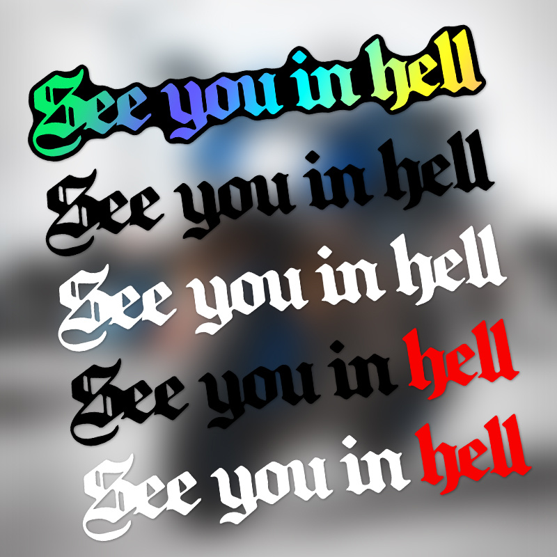 Laptop Unique Accessories - 1PC See in Hell Fun Unique