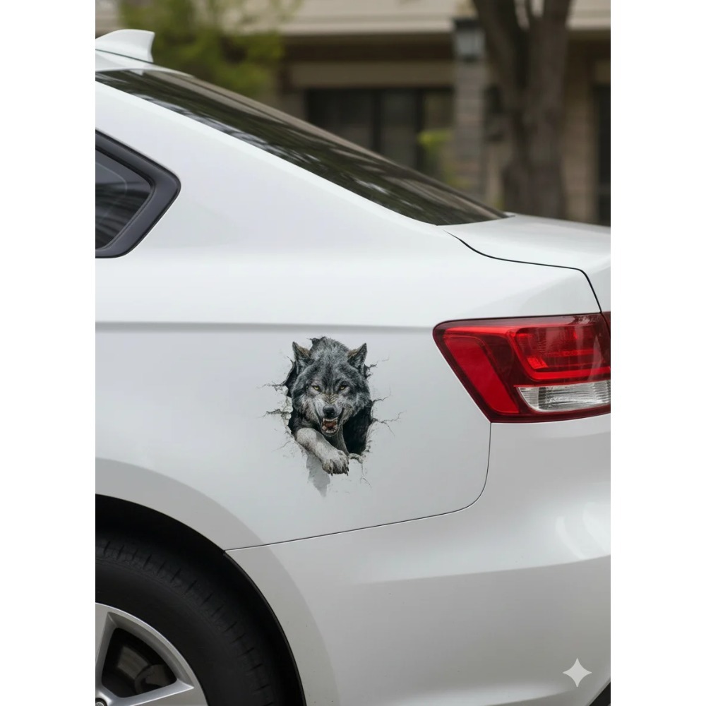 Howling Grey Wolf Peeking Aest - đánh giá và giá Laptop Unique Accessories