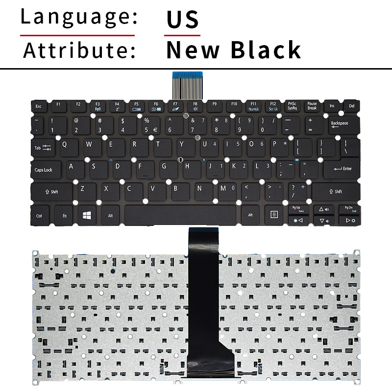 New US/English Laptop Keyboard - đánh giá và giá Laptop Accessories Acer