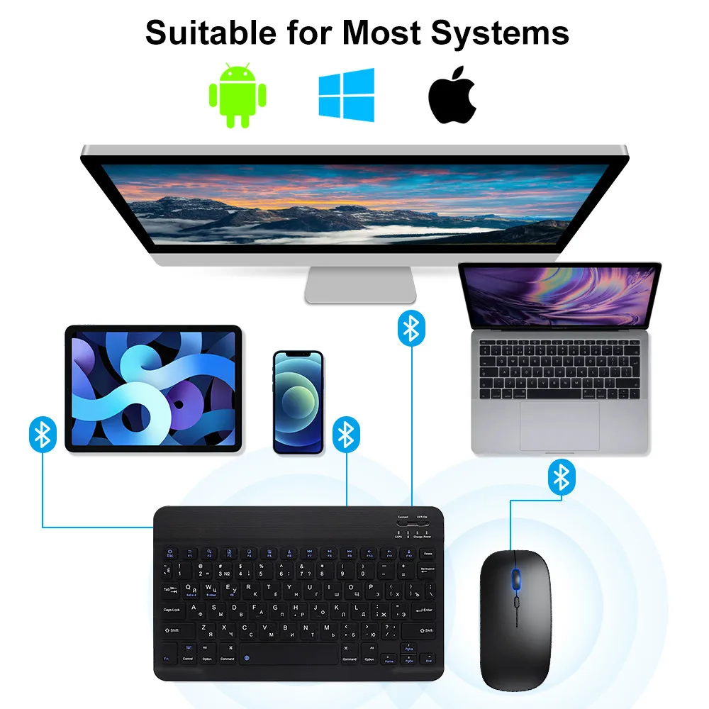 New 2025 Bluetooth Wireless Ke - đánh giá và giá Laptop Accessories Combo