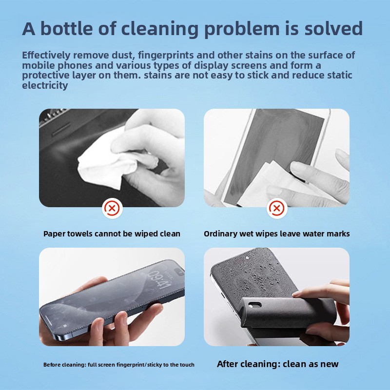 2 in 1 Spray Cleaner Wipe for  - đánh giá và giá Screen Cleaning Kit