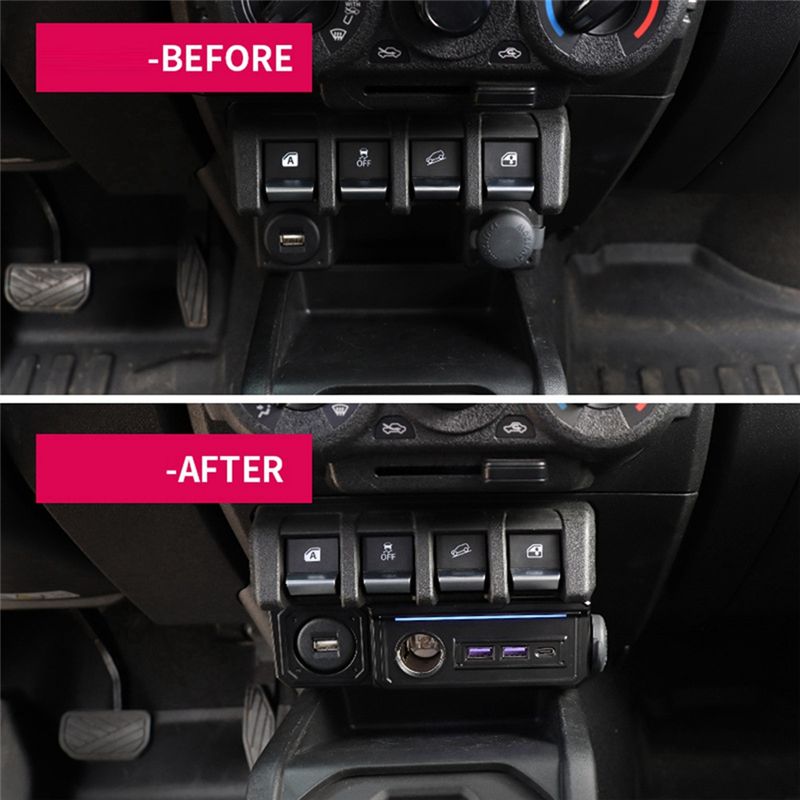 Dual USB Car And Type-C Chargi - đánh giá và giá Usb C Power Adapter