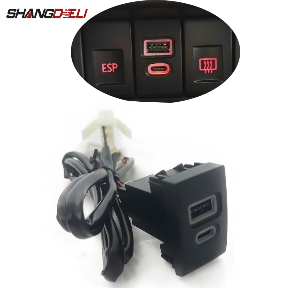 1PC Car Charger Socket QC3.0 D - đánh giá và giá Usb C Power Adapter