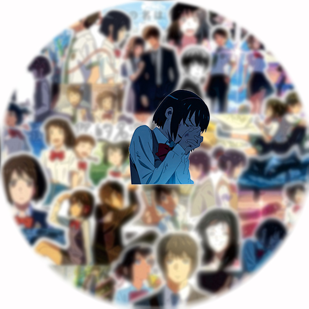 70pcs Your Name Anime Stickers - đánh giá và giá Laptop Accessories Name