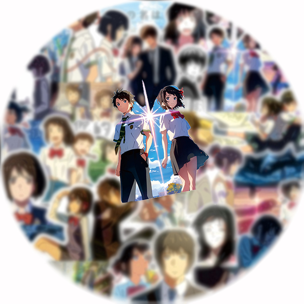 70pcs Your Name Anime Stickers - đánh giá và giá Laptop Accessories Name