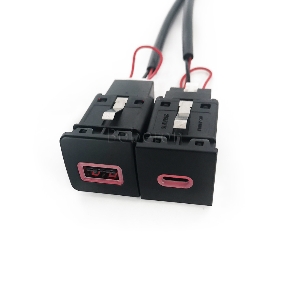Red LED Quick Car Charger Sock - đánh giá và giá Usb C Power Adapter