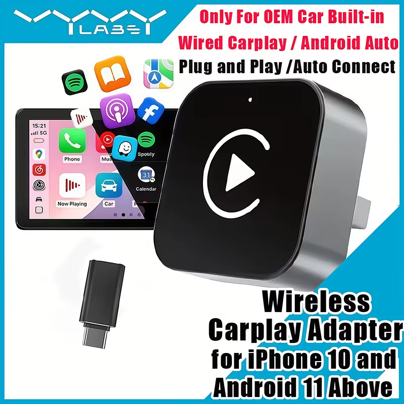 2-in-1 Wireless CarPlay Adapte - đánh giá và giá Usb C Power Adapter