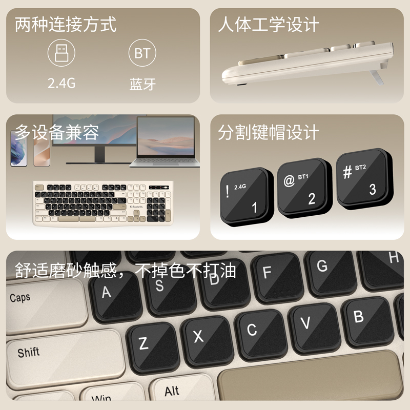 Ks Bluetooth Keyboard and Mous - đánh giá và giá Laptop Accessories Combo
