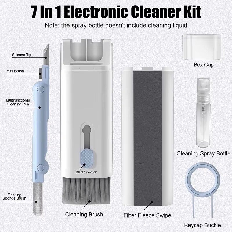 7 in 1 Computer Keyboard Clean - đánh giá và giá Screen Cleaning Kit