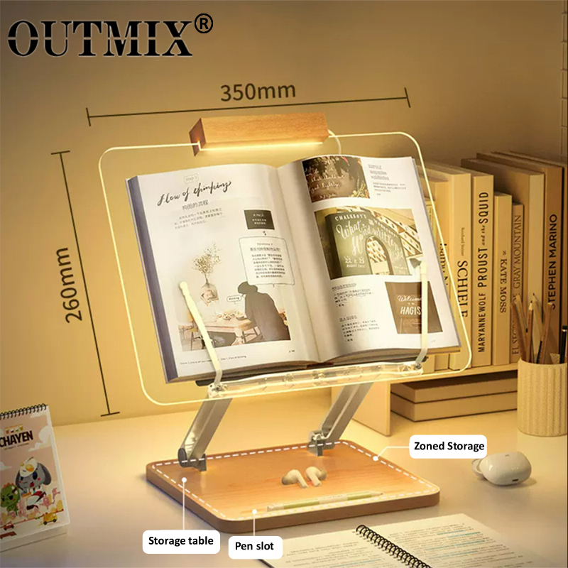 Wooden Reading Stand with Ligh - đánh giá và giá Laptop Accessories Organizer