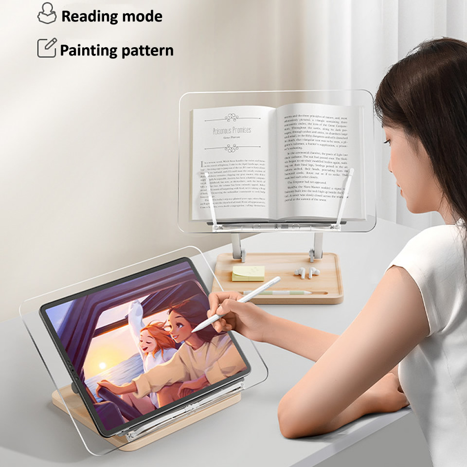 Wooden Reading Stand with Ligh - đánh giá và giá Laptop Accessories Organizer