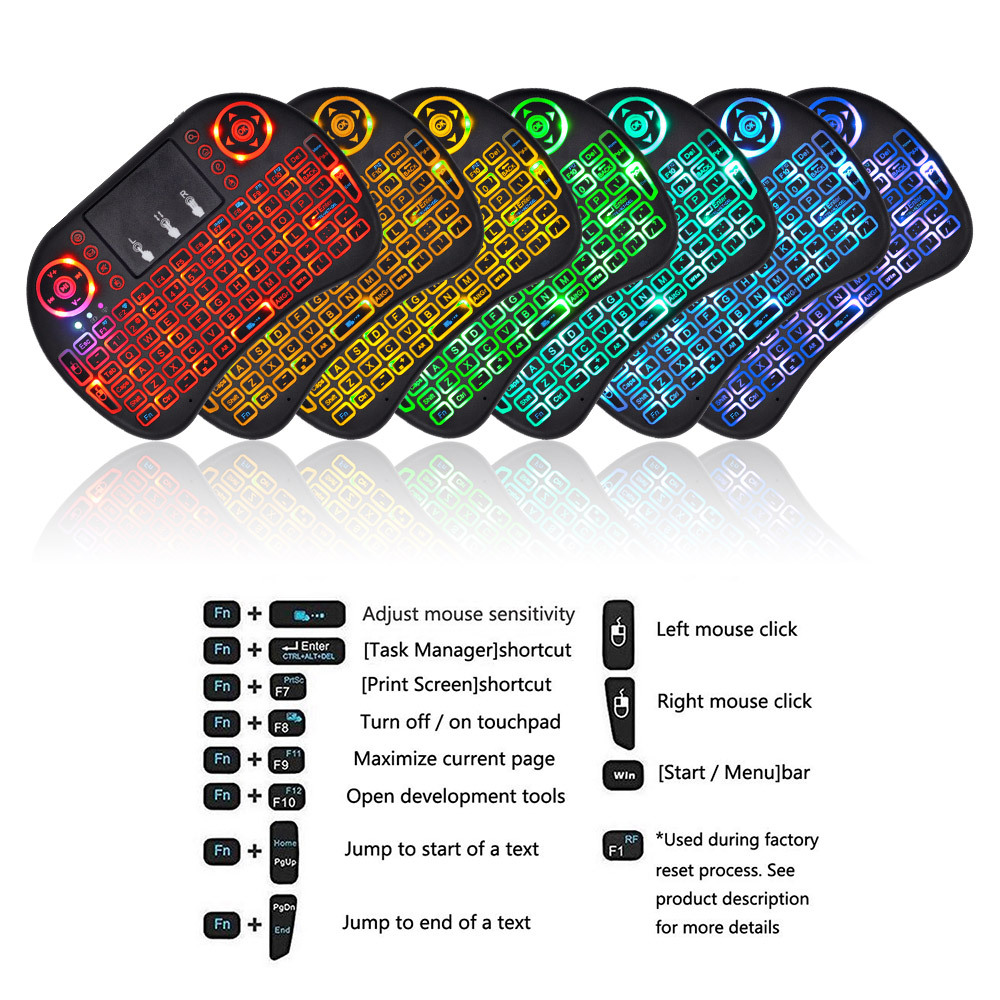 2.4G Air Mouse with Touchpad K - đánh giá và giá Laptop Accessories Combo