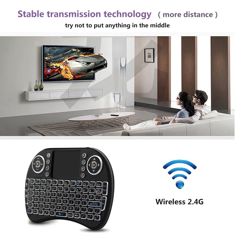 Backlit Mini Wireless Keyboard - đánh giá và giá Laptop Accessories Combo