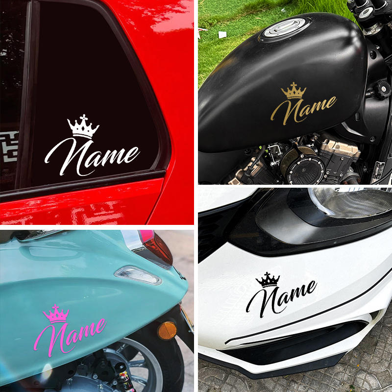 Custom Crown Name Sticker Pers - đánh giá và giá Laptop Accessories Name