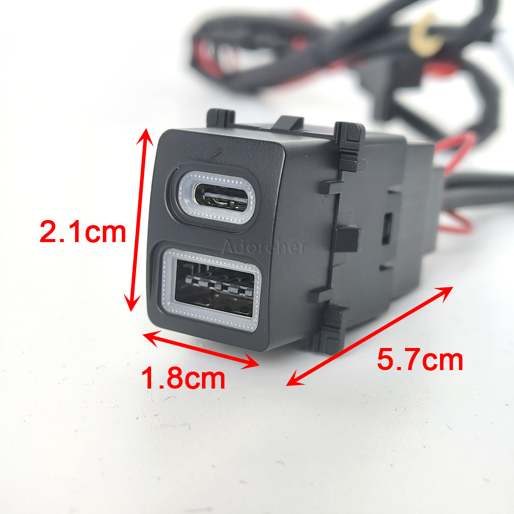Modified Car USB QC3.0 Type-C  - đánh giá và giá Usb C Power Adapter